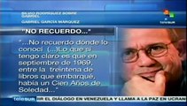 Silvio Rodríguez recuerda a Gabo, lo recordará gozando la vida, dice
