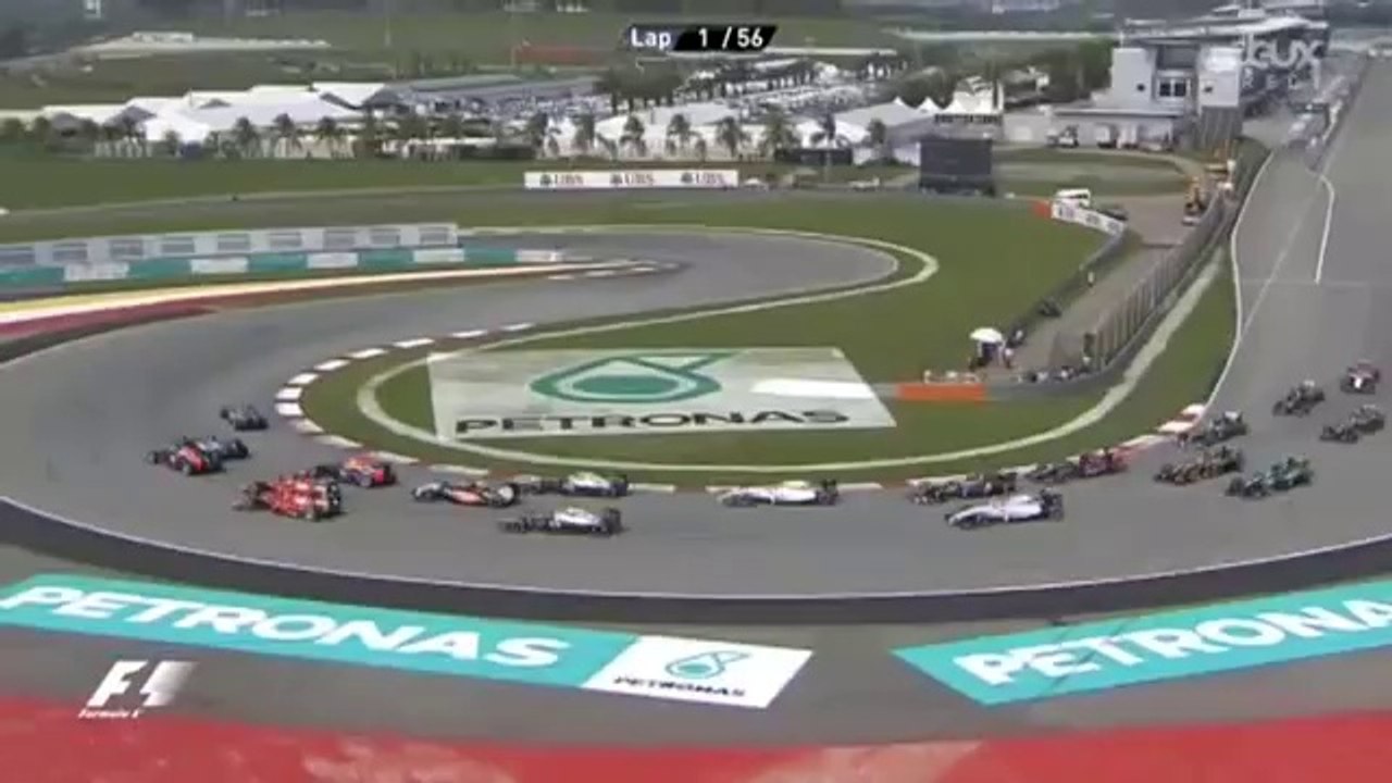 Formule 1  Départ du GP de Malaisie 2014