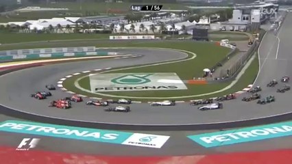 Formule 1  Départ du GP de Malaisie 2014