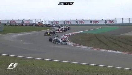 Départ du Grand Prix de Chine 2014 F1