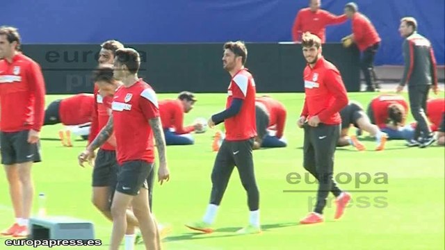 El Atlético preparado para el partido del martes