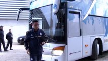 OM-Lille : l'arrivée des Olympiens au Vélodrome