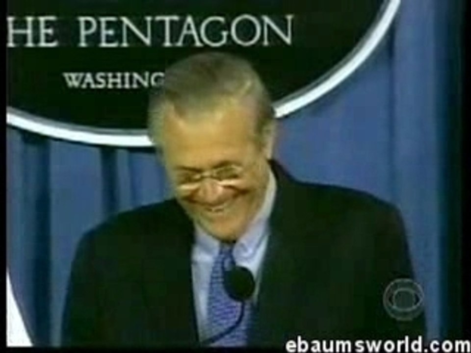 Why Rumsfeld Doesn't Have a Job Now