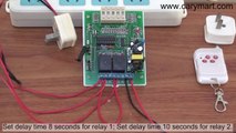 How to Remote Control AC Motor with 2 Channel Time Delay Function Controller
