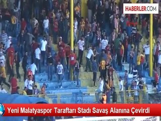 Yeni Malatyaspor Taraftarı Stadı Savaş Alanına Çevirdi