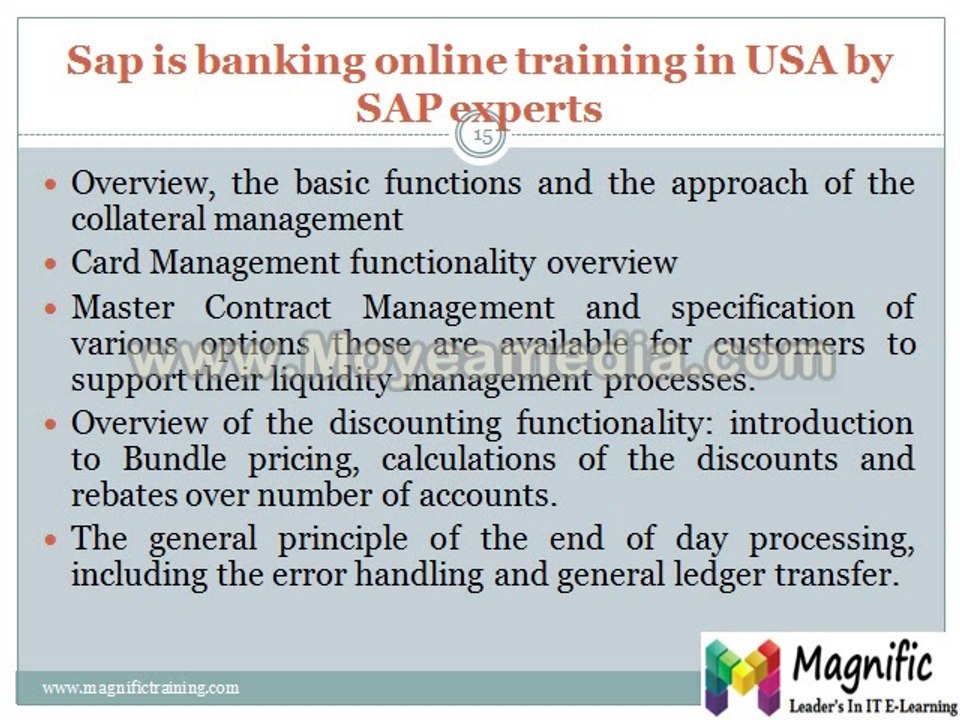 sap is banking online training in usa by SAP experts
