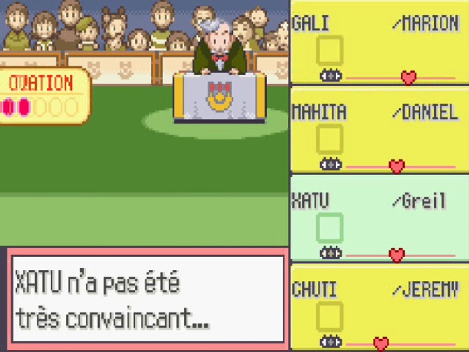 Pokémon Saphir 13) Concours (de chiasse)