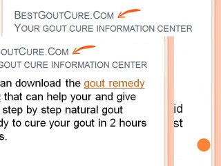 Gout crystals – 3 secret natural gout home remedy