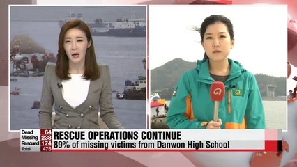 No news of survival amid ongoing rescue efforts on capsized Korean ferry