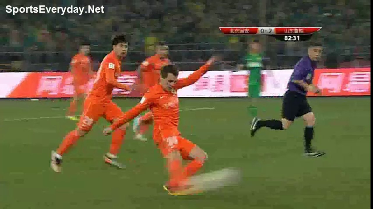 CSL- Beijing Guoan 0-3 Shandong Luneng 20 April 2014 Highlights