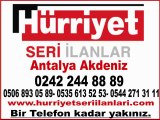 Hürriyet Antalya seri ilan 0242_244_88_89 Hürriyet ilanlar