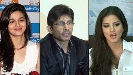 Sunny Leone & Alia Bhatt Fans SLAM Kamal Khan!