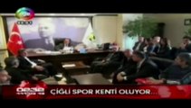 Ege Tv'de yayınlanan''Çiğli spor kenti oluyor''.Haberi