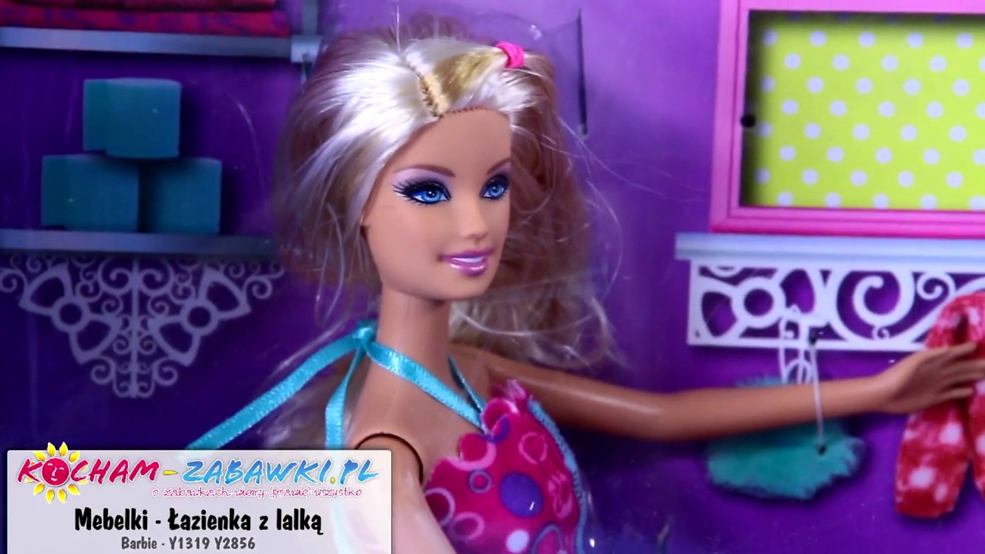 Glam Bathroom / Łazienka z Lalką - Barbie`s Furnitures / Mebelki Barbie -  Mattel - Y1319 Y2856 - video Dailymotion
