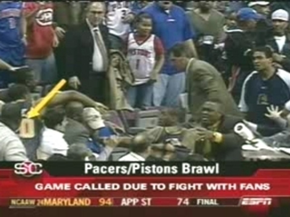 NBA-Indiana Pacers Detroit Pistons Brawl