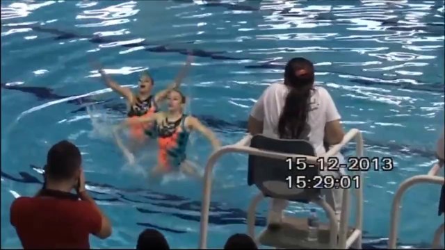 Synchronized swimming/Junior Duet(Mısra&Defne)/Marmara University Synchro Club/2013 December