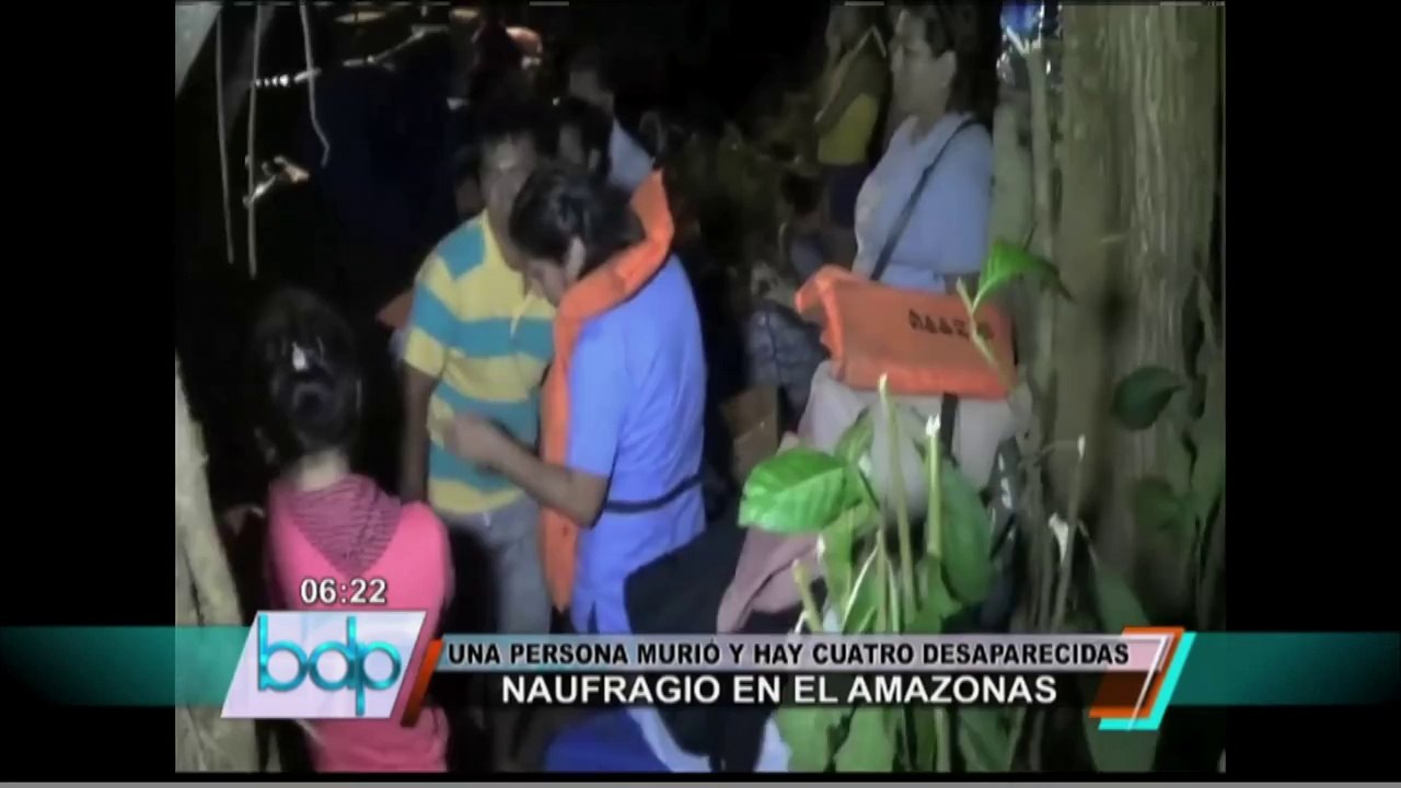 Al menos un muerto y cuatro desaparecidos tras naufragio de bote en Loreto (1/2)