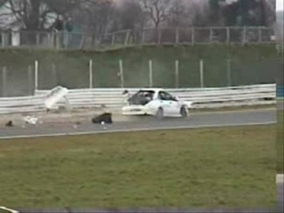 Mitsubishi Lancer Evo VII Drift to Crash