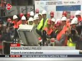 Avrasya Tüneli Projesinde Başbakan Erdoğan Kazı Çalışmalarını Başlattı