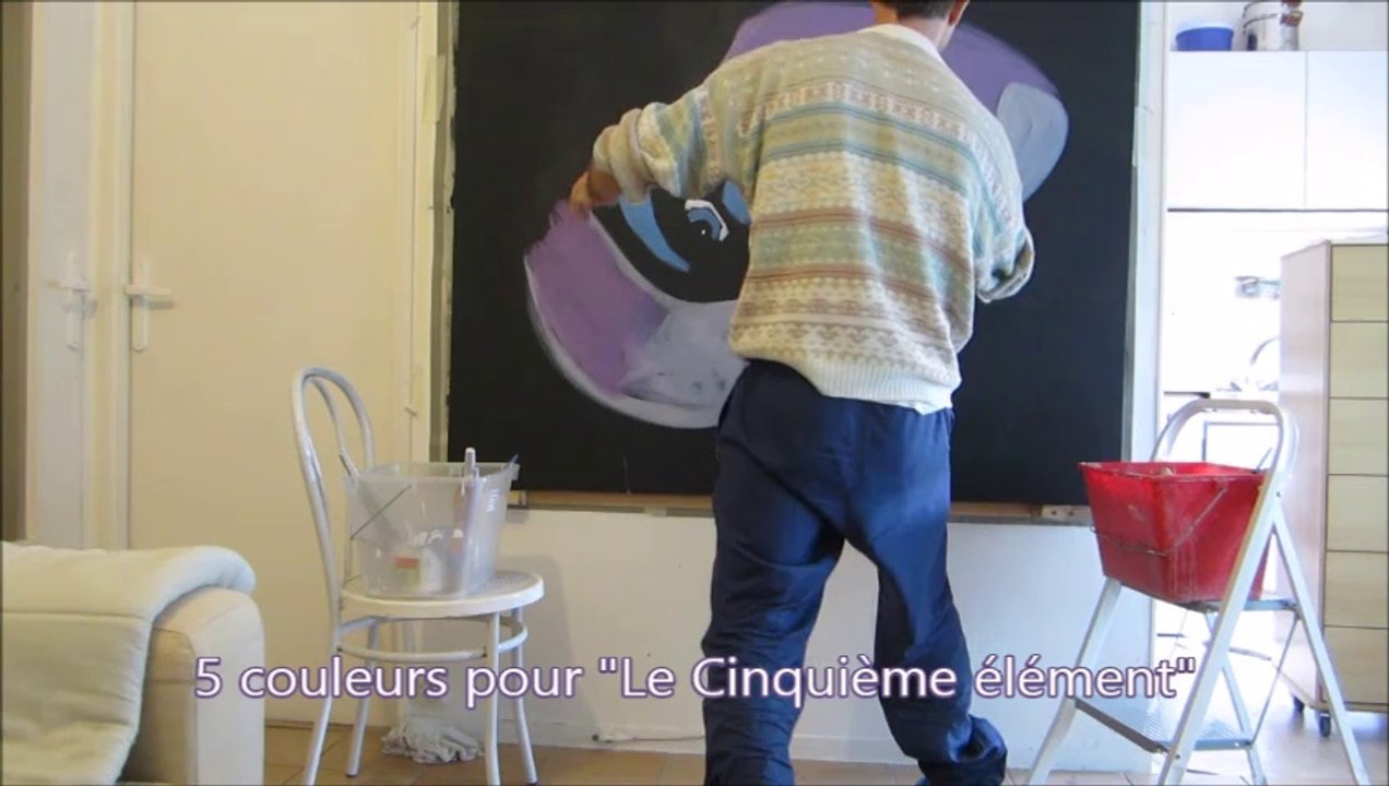 Performance peinture artiste Olivier Boutin Art Style