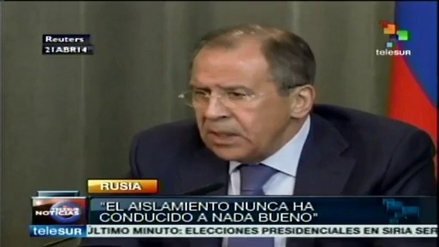 Aislamiento de Occidente a Rusia no tiene esperanzas: Serguéi Lavrov
