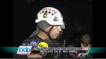 Policía logró rescatar a sujeto ebrio que cayó al río Rímac