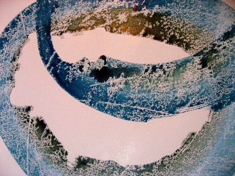 Méditation dualité, encres de MODAVE, exposition Paris 2014