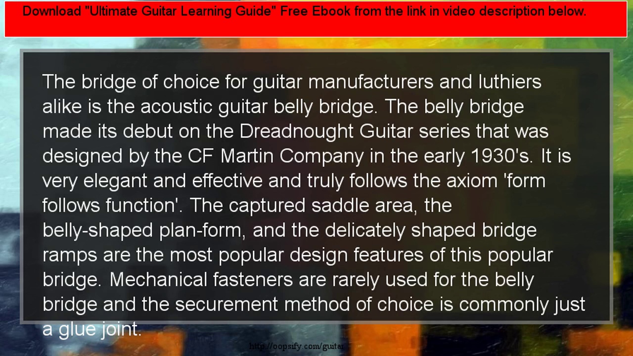 Guitar Bridge – Fundamental Differences Between Acoustic Guitar Bridges