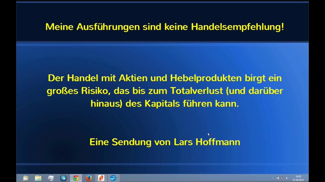 Aktien am 21-04-2014