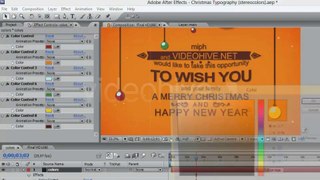 Christmas Typography - After Effects Template