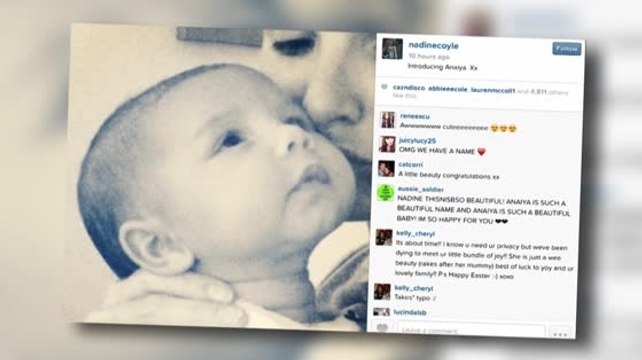 Nadine Coyle Shares the First Snap of Baby Anaiya