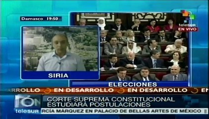 Siria: Asamblea General ratifica 3 de junio para elección presidencial