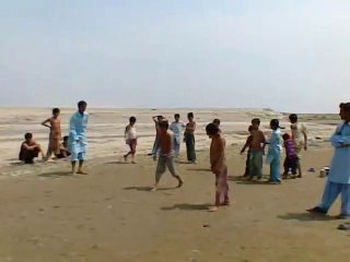 Game between sindhi students at river indus by nisar sindhi