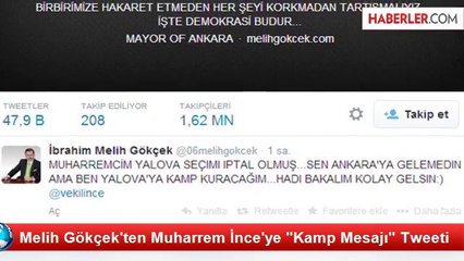 Gökçek ve İnce'den Twitter'da "Yalova" Atışması