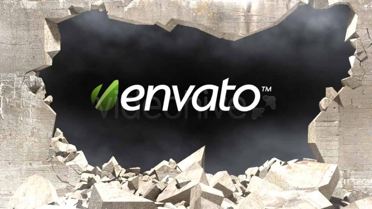 Concrete Wall Demolition - After Effects Template