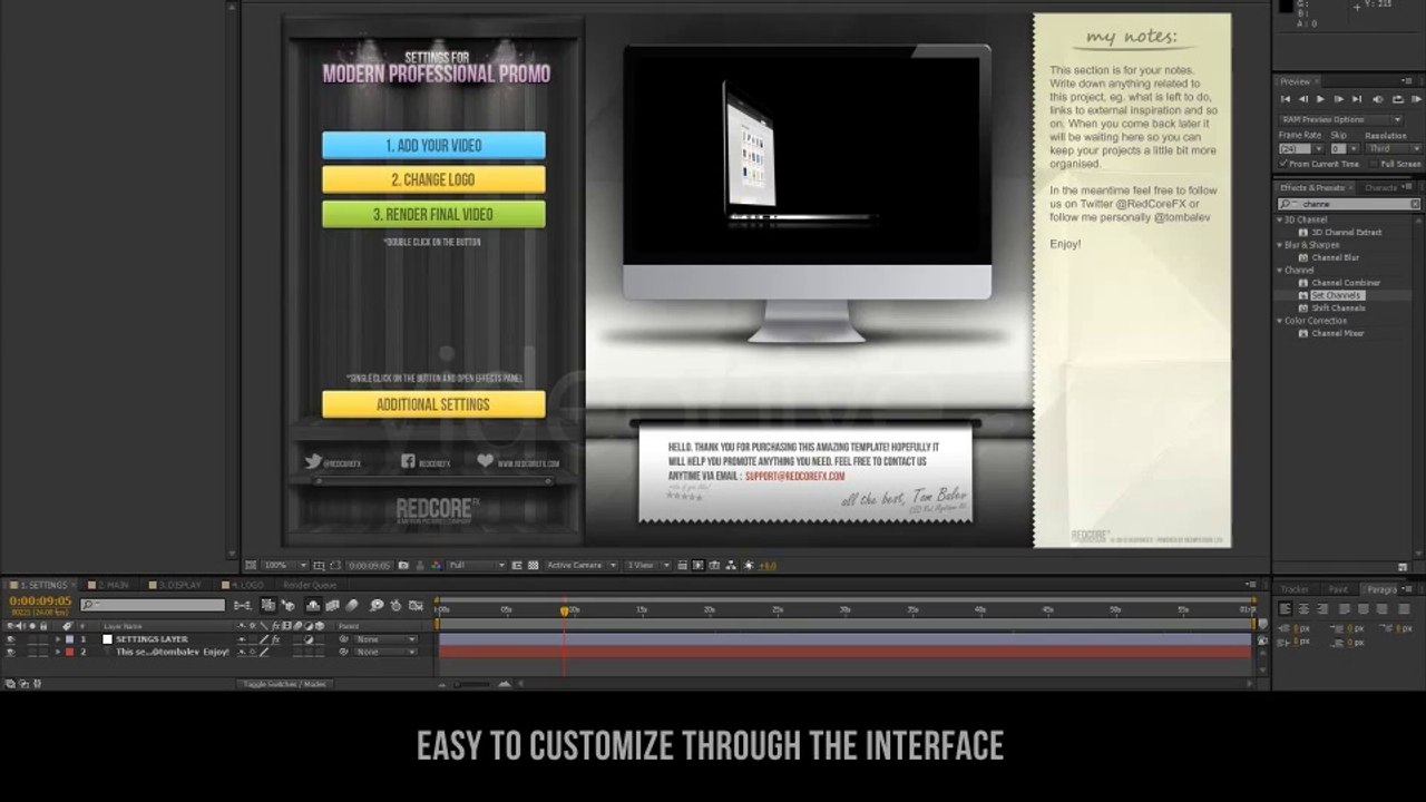 Modern Professional Promo - After Effects Template