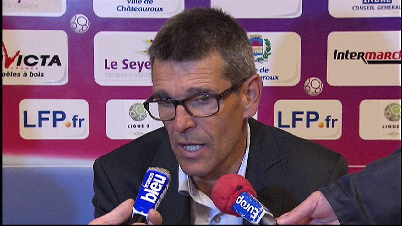 Conférence de presse Châteauroux - RC Lens (1-1) : Jean-Louis GARCIA (LBC) - Antoine  KOMBOUARE (RCL) - 2013/2014