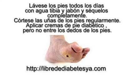 Pie diabetico sintomas - Libre de diabetes