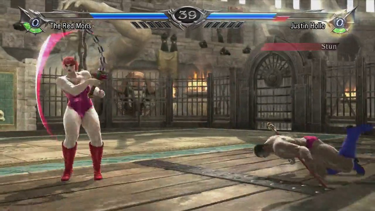 Red Monster Lady vs Justin Holloway Mixed fighting video