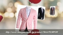 Hot Sale!!! FLATSEVEN Mens Slim Fit Premium Blazer Jacket Navy Plaid (BJ297)