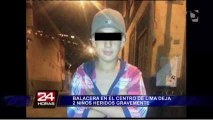 Dos escolares resultaron heridos tras balacera en el Centro de Lima
