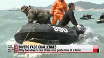 Divers face challenges carrying out search operations