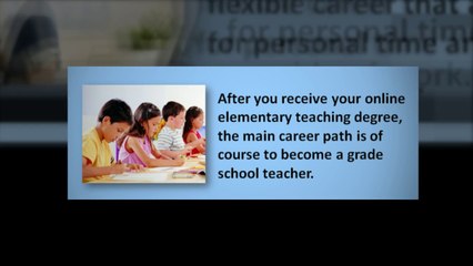 Online Elementary Teaching Degrees