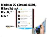 Nokia X (Dual SIM, Black) in indiadimers