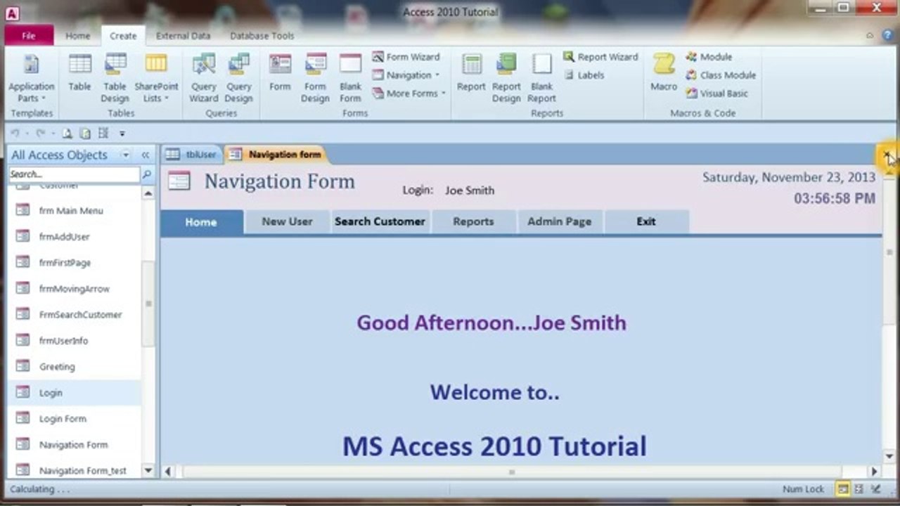 Create Login Form Access Database Part 2
