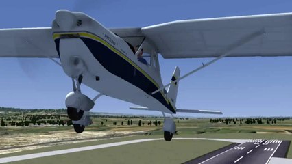 Flightgear Tecnam P92 Echo tests de sons Rotax Avril 2014