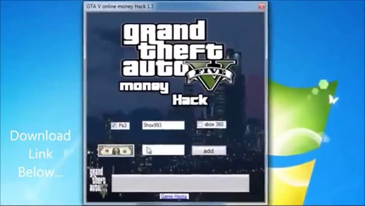 GTA 5 Online Money Hack Tool 100% working April 2014