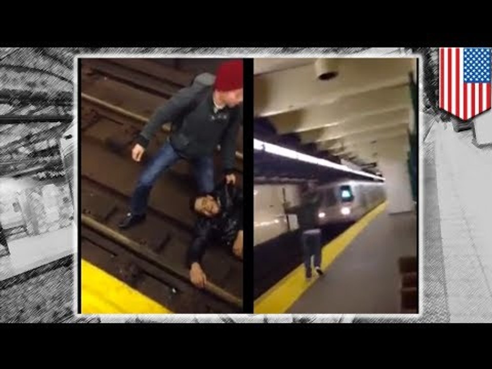 Man run over by train: NYC subway train caught on camera running over screaming man (VIDEO)