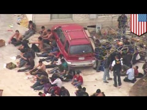 Texas human smuggling: more than 100 illegal immigrants found in stash house