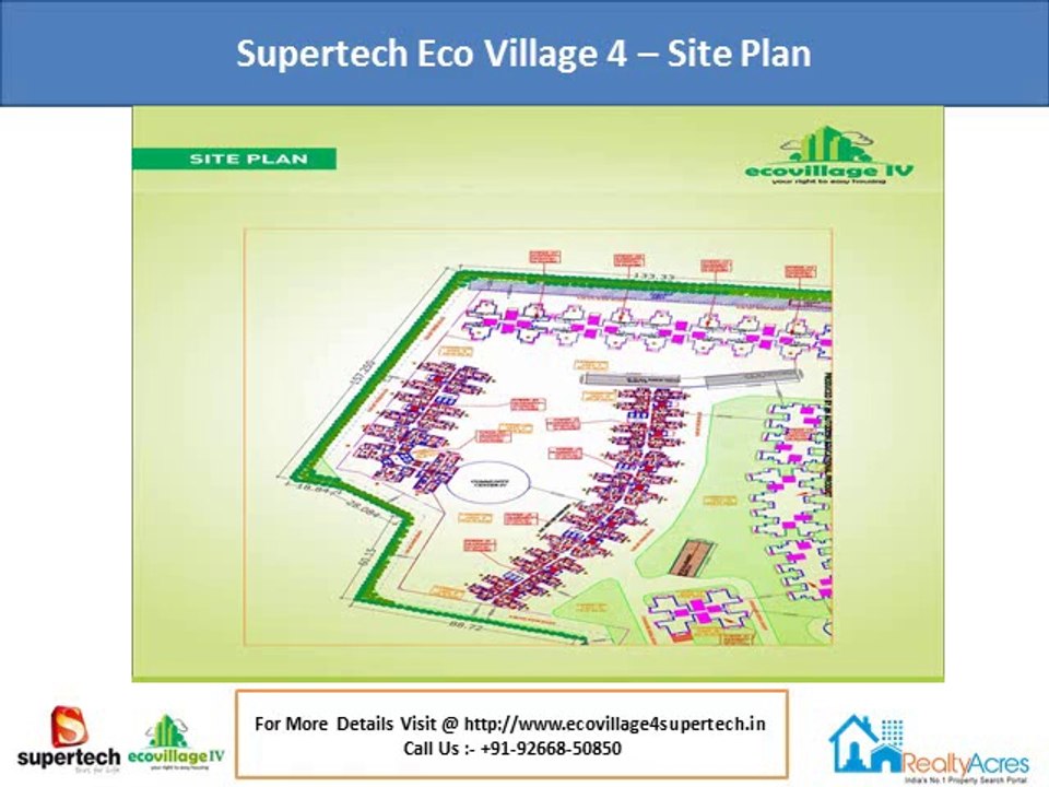 Supertech Eco Village 4 for stunning 2/3BHK apartments in Noida Extension